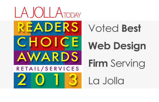 La Jolla Readers Choice Award Best Web Design